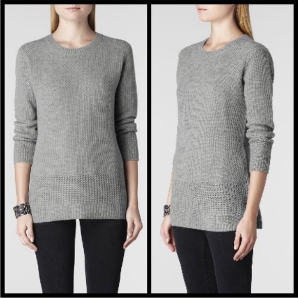 All Saints Char Boyfriend Jumper Sweater 100% Cashmere Sz2 - Picture 2 of 15